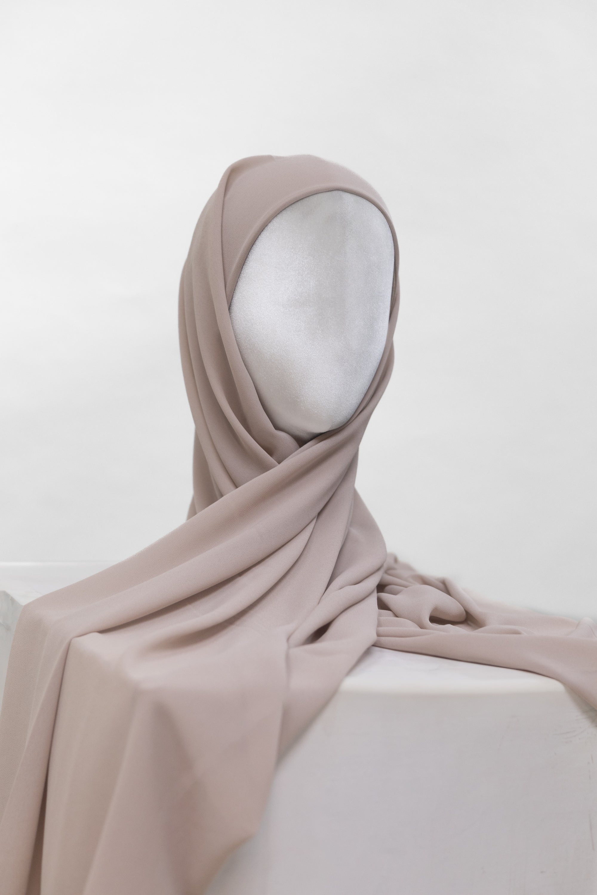 Chiffon Hijab Attached Undercap