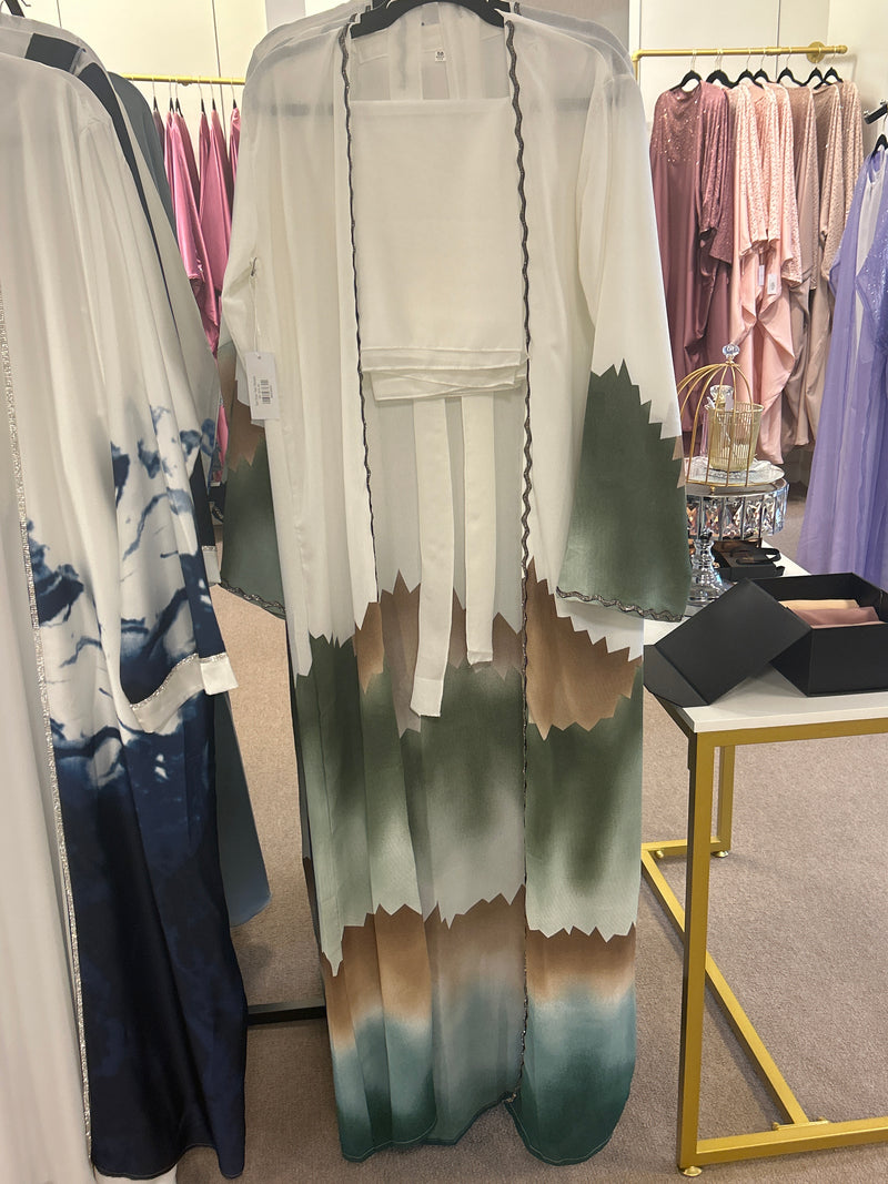 Tye Dye Tan Abaya