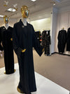 Elegant 2 Pc Beaded Collar Abaya