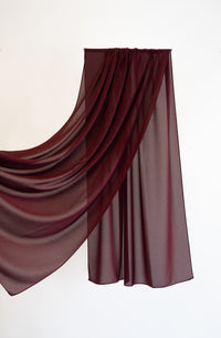 Elegant Burgundy Premium Chiffon Hijab