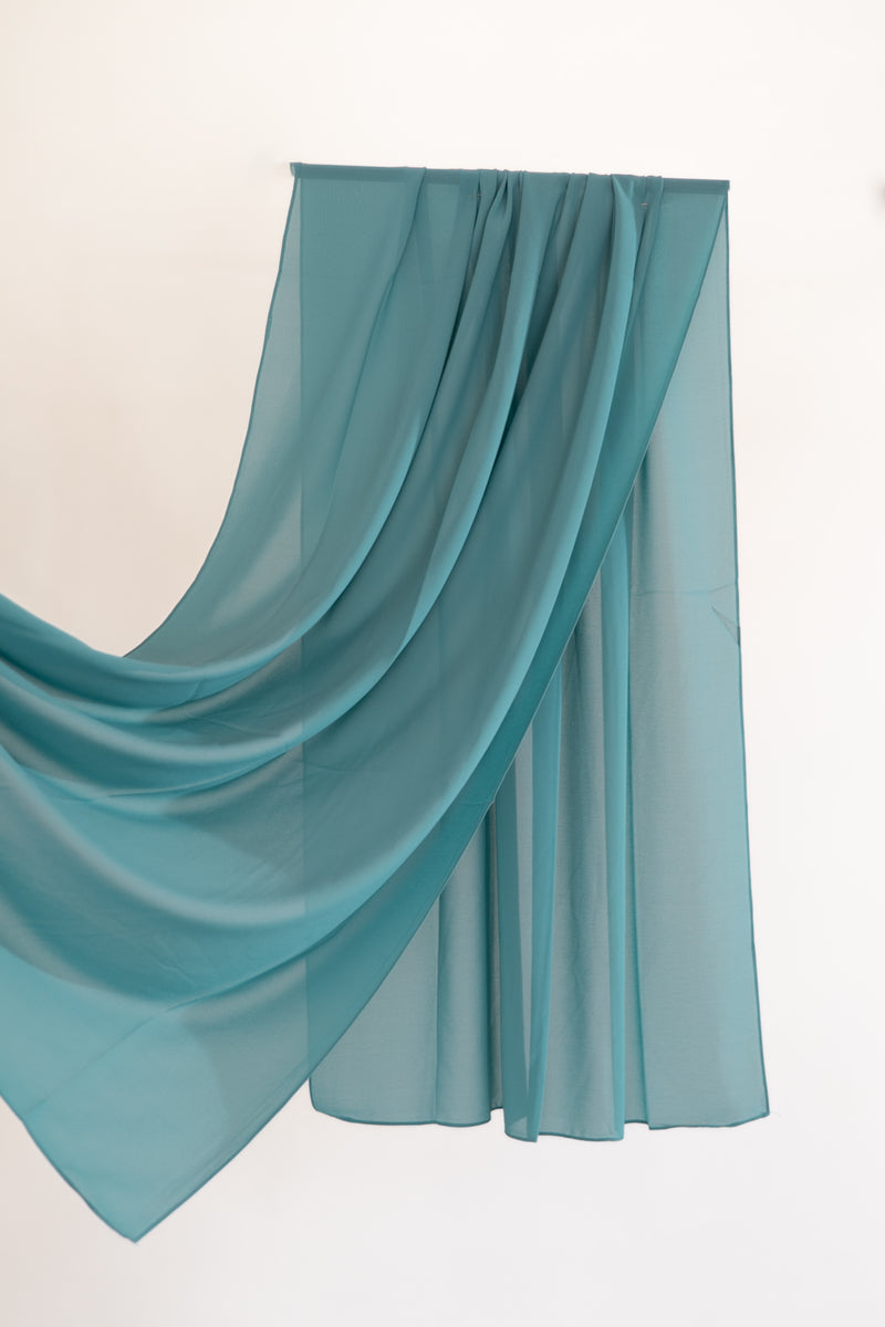 Light Teal Premium Chiffon Hijab