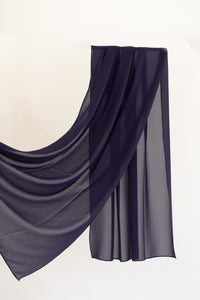 Deep Purple Premium Chiffon Hijab