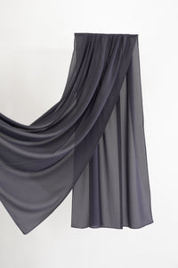 Coal Grey Premium Chiffon Hijab