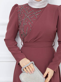 Mauve Side Sparkle Dress