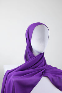 Purple Heart Premium Chiffon Hijab