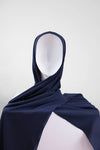 Navy Blue Premium Chiffon Hijab