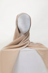 Beige Undercap Premium Chiffon Hijab