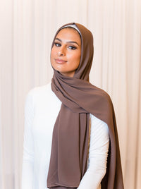 Cedar Brown Premium Chiffon Hijab