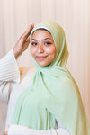 Pastel Lime Premium Chiffon Hijab