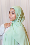 Pastel Lime Premium Chiffon Hijab